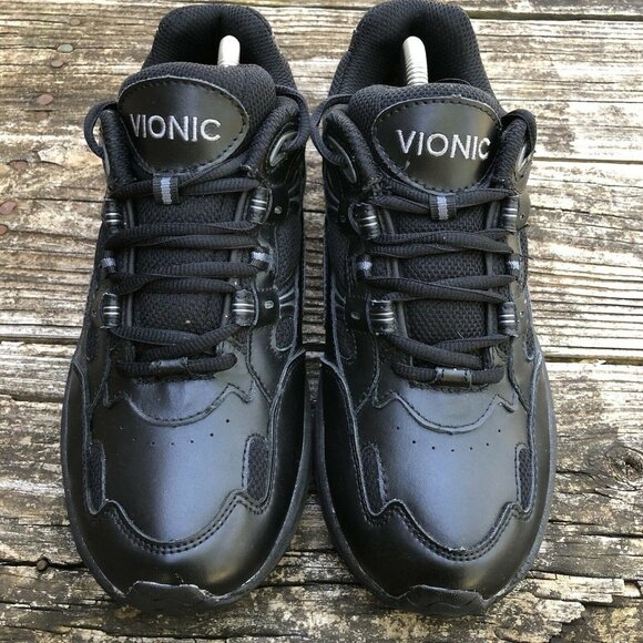 Vionic Women’s Classic Walker Black Leather Active Motion Walking Shoes Size 8. - Picture 3 of 10